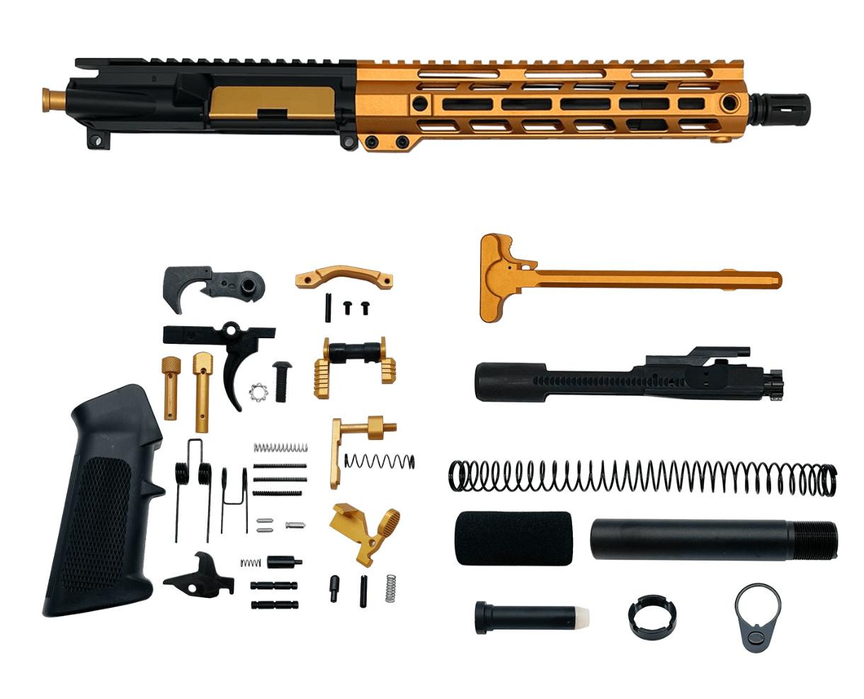 AR-15 .223 Wylde 10.5″ Pistol Upper Complete Build Kits Assembled