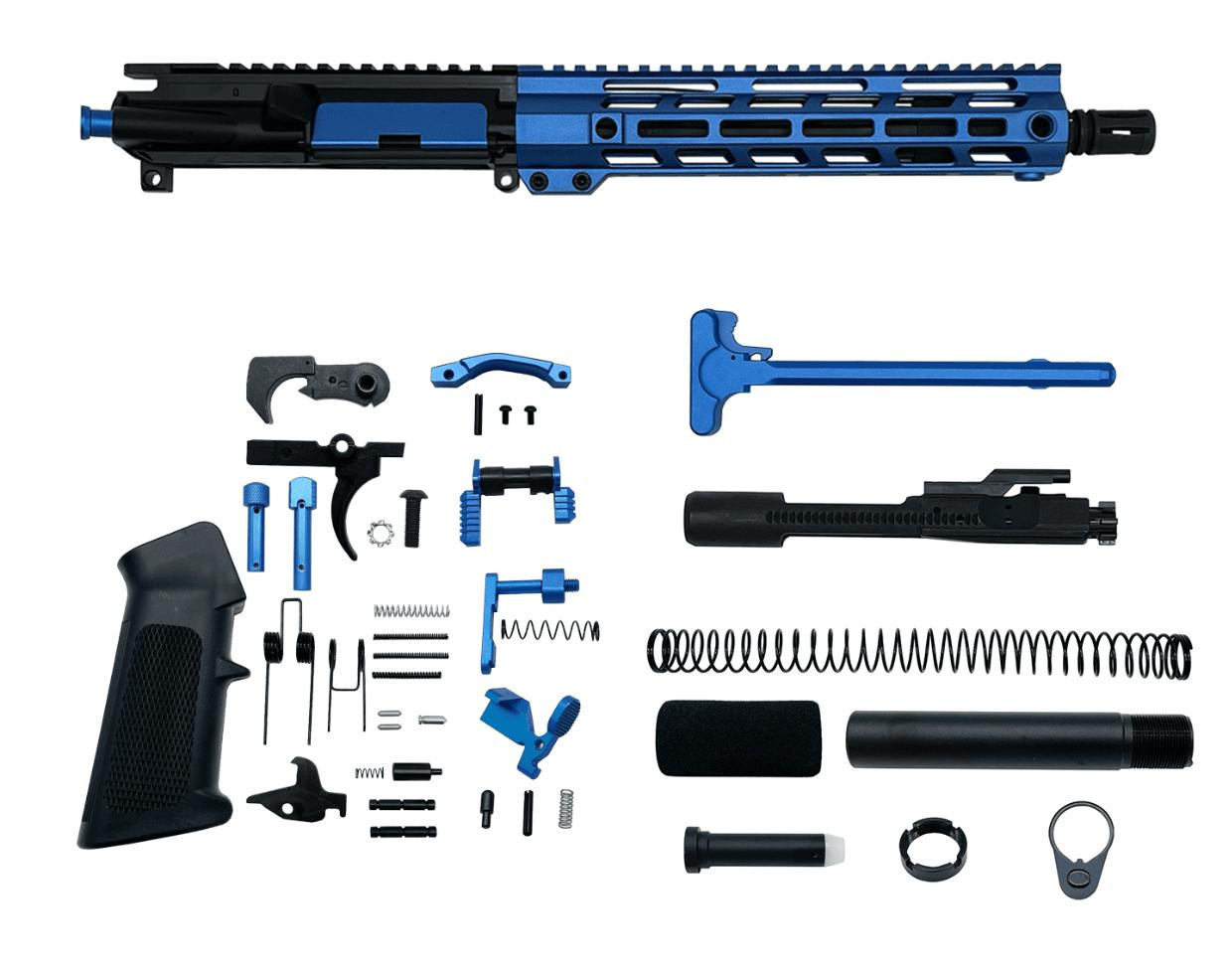 AR-15 .223 Wylde 10.5″ Pistol Upper Complete Build Kits Assembled
