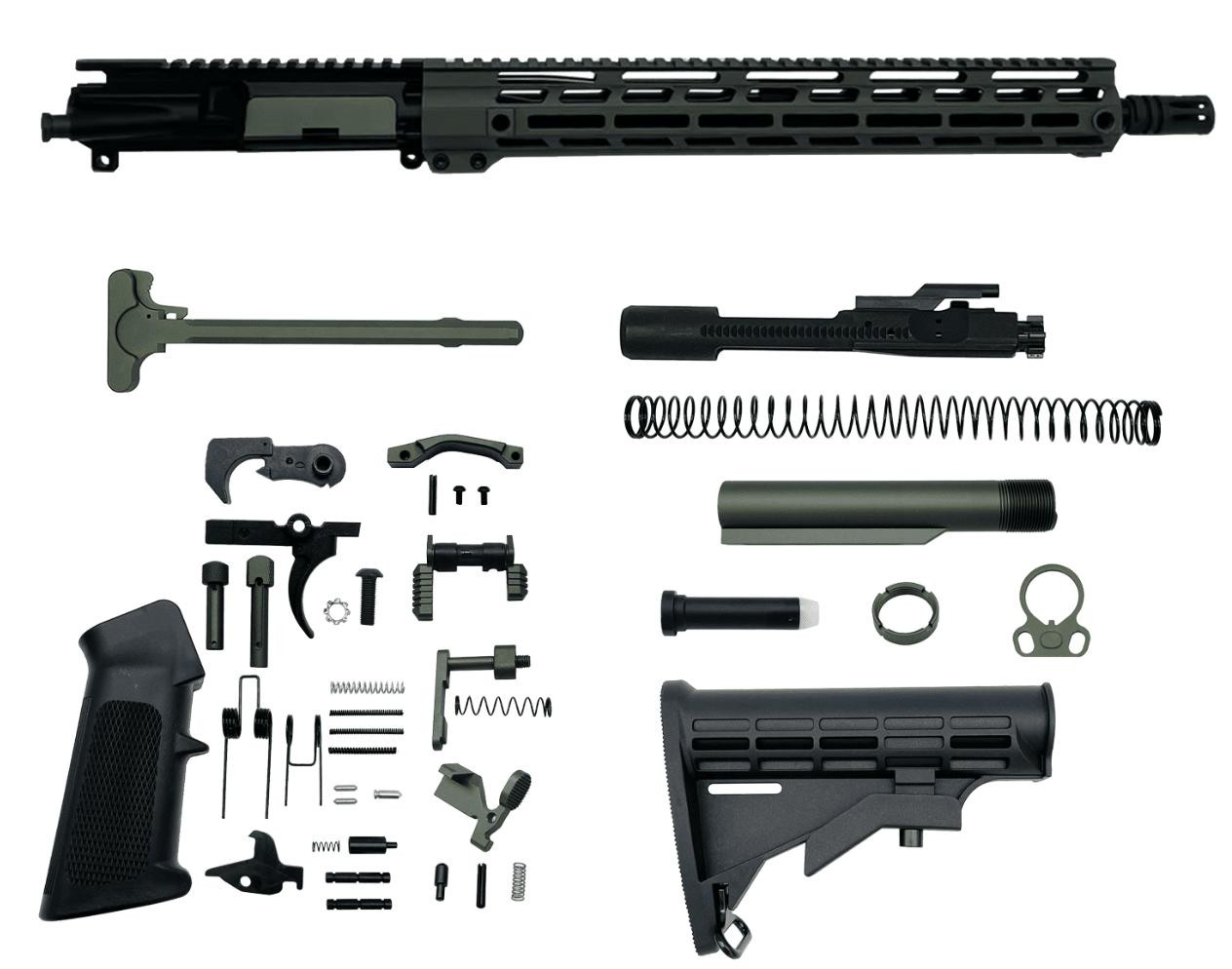AR-15 .223 Wylde 16″ Rifle Upper Complete Build Kits Assembled