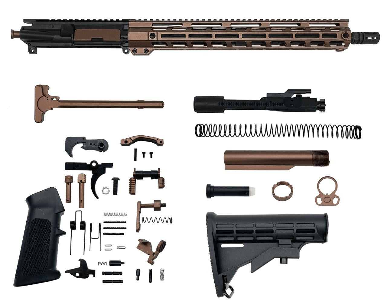 AR-15 .223 Wylde 16″ Rifle Upper Complete Build Kits Assembled