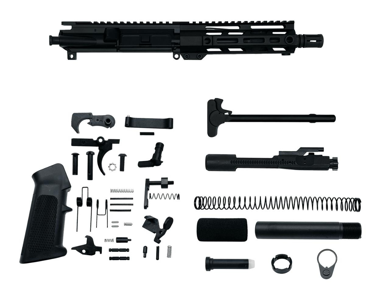AR-15 .223 Wylde 7.5″ Pistol Upper Complete Build Kits | MCS Gearup