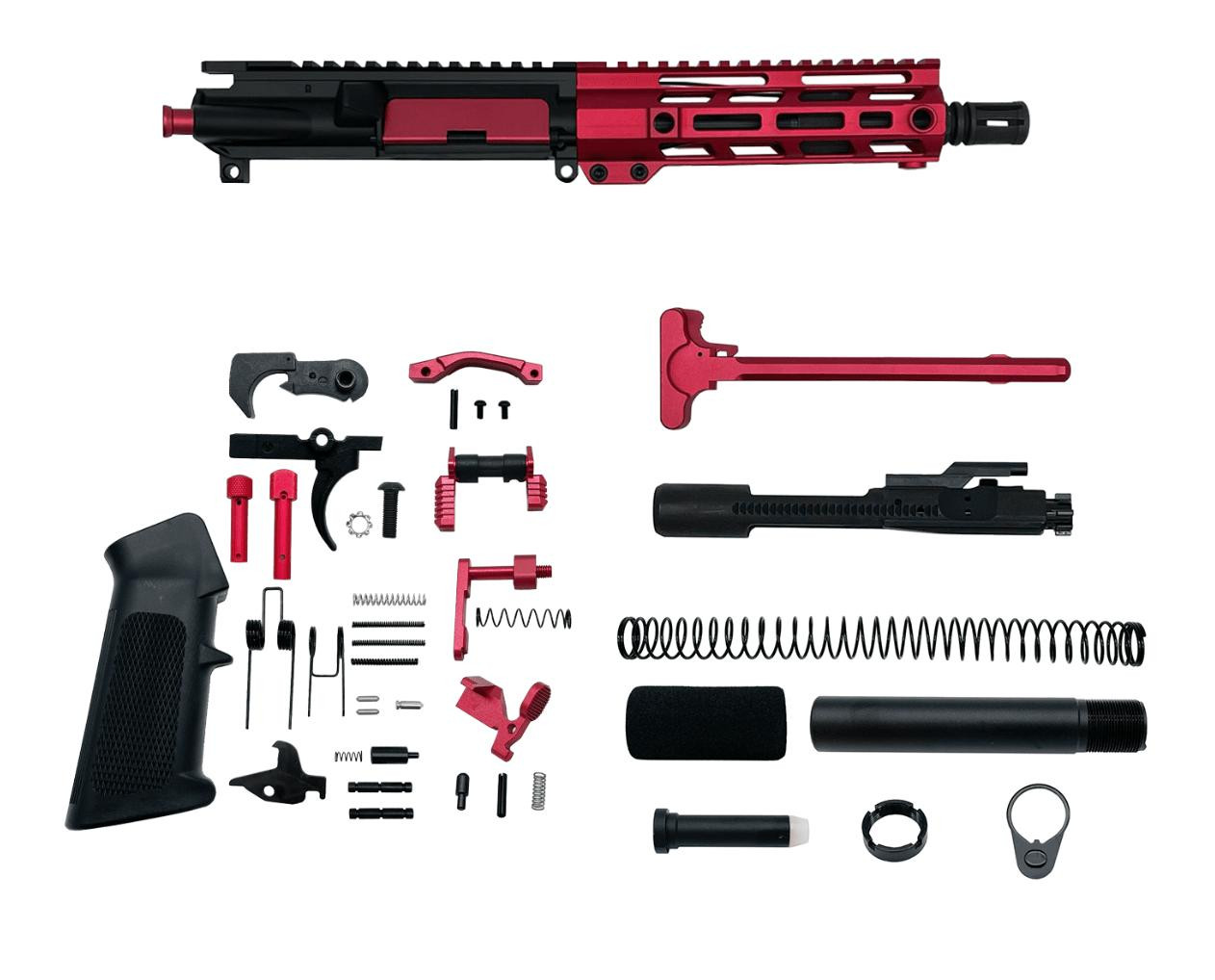 AR-15 .223 Wylde 7.5″ Pistol Upper Complete Build Kits | MCS Gearup
