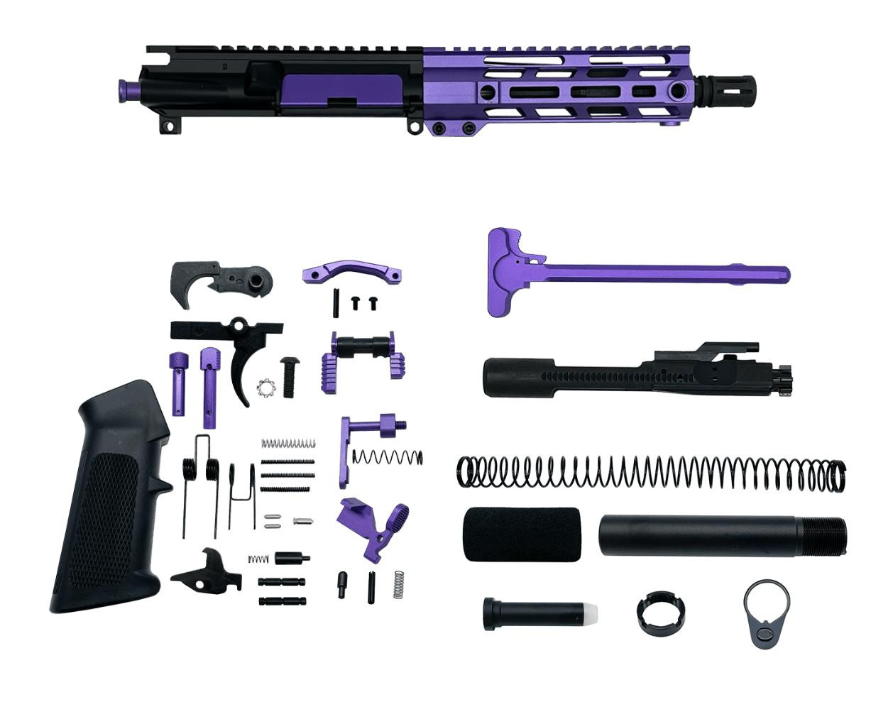 AR-15 .223 Wylde 7.5″ Pistol Upper Complete Build Kits | MCS Gearup