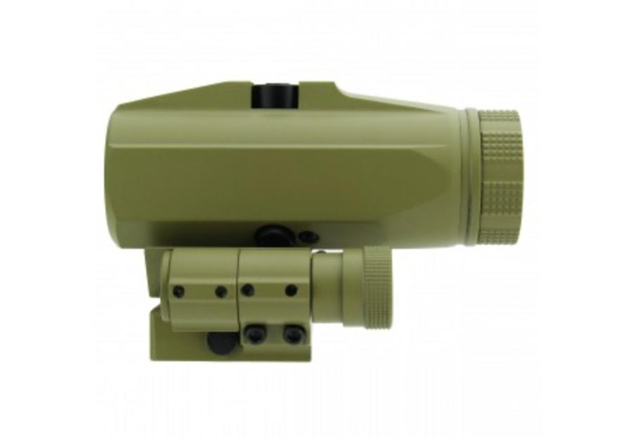 MCS Flip To Side 3x Red Dot Magnifier Tan 