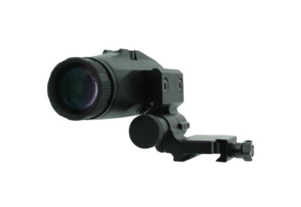 MCS Flip To Side 3x Red Dot Magnifier Black 