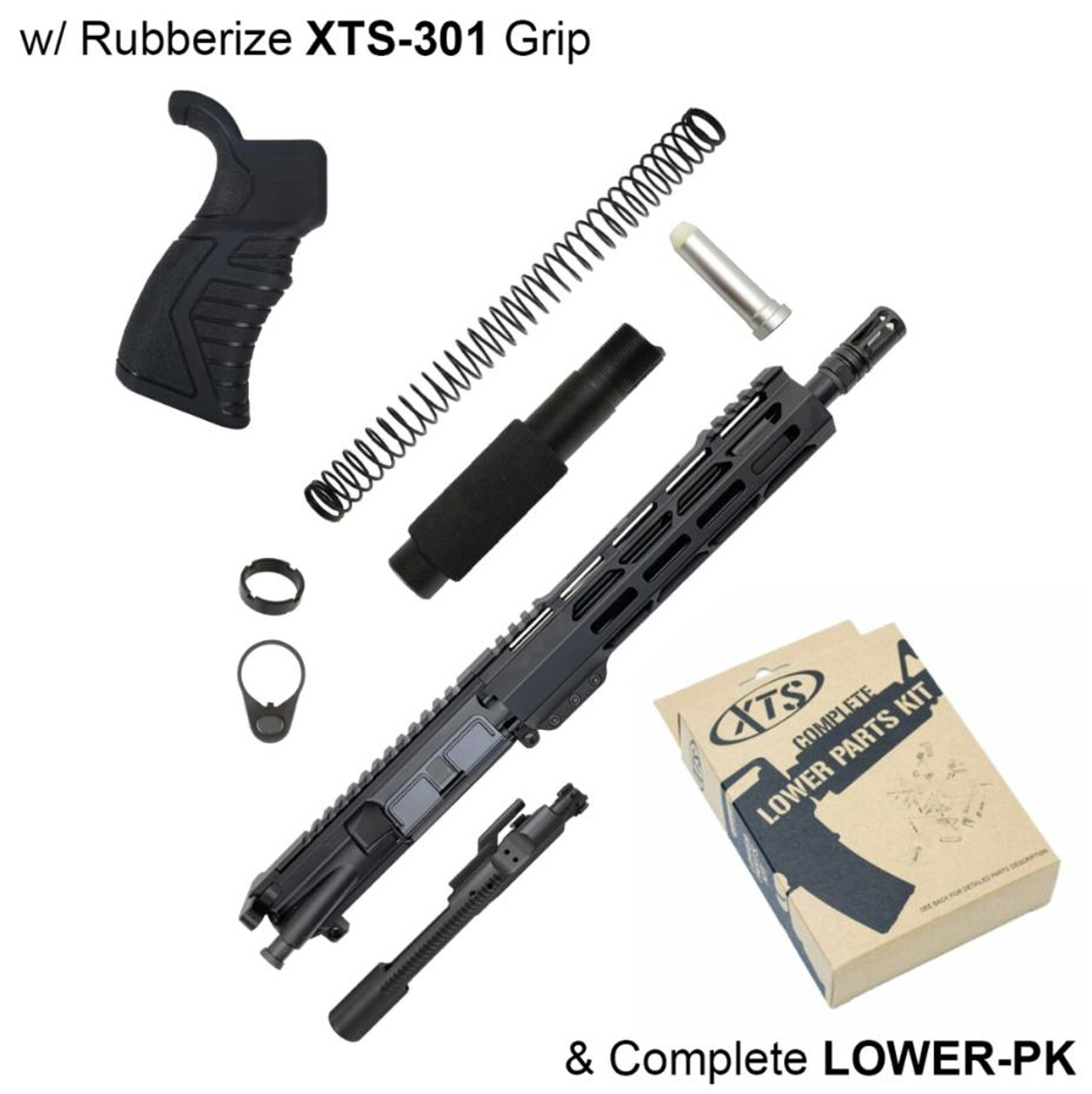 MCS 10″ AR BUILD KIT 5.56/.223 BCG AND LPK 