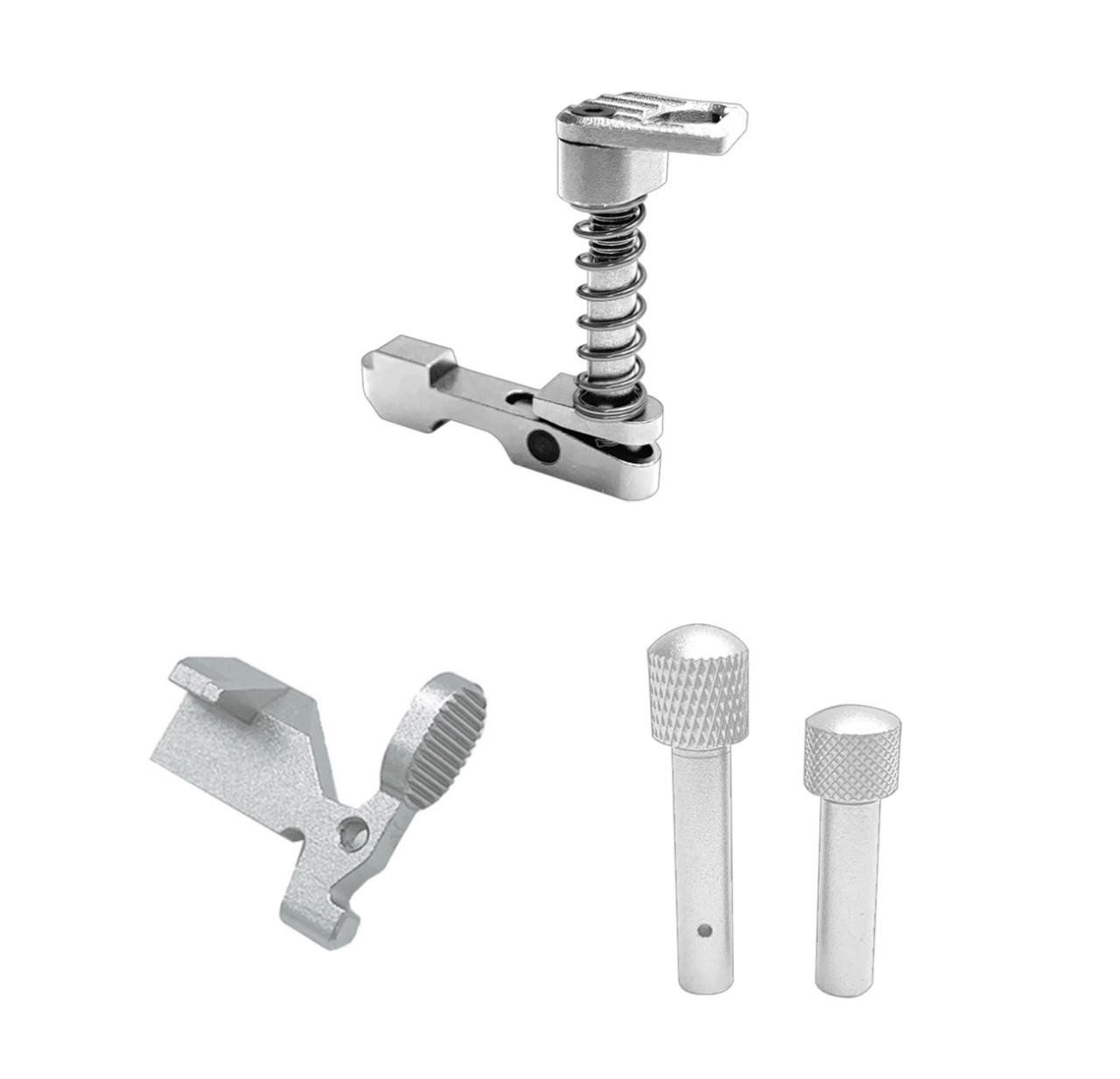 AR-15 Parts Combo Bolt Catch, Take Down Pins, Ambi Mag Release