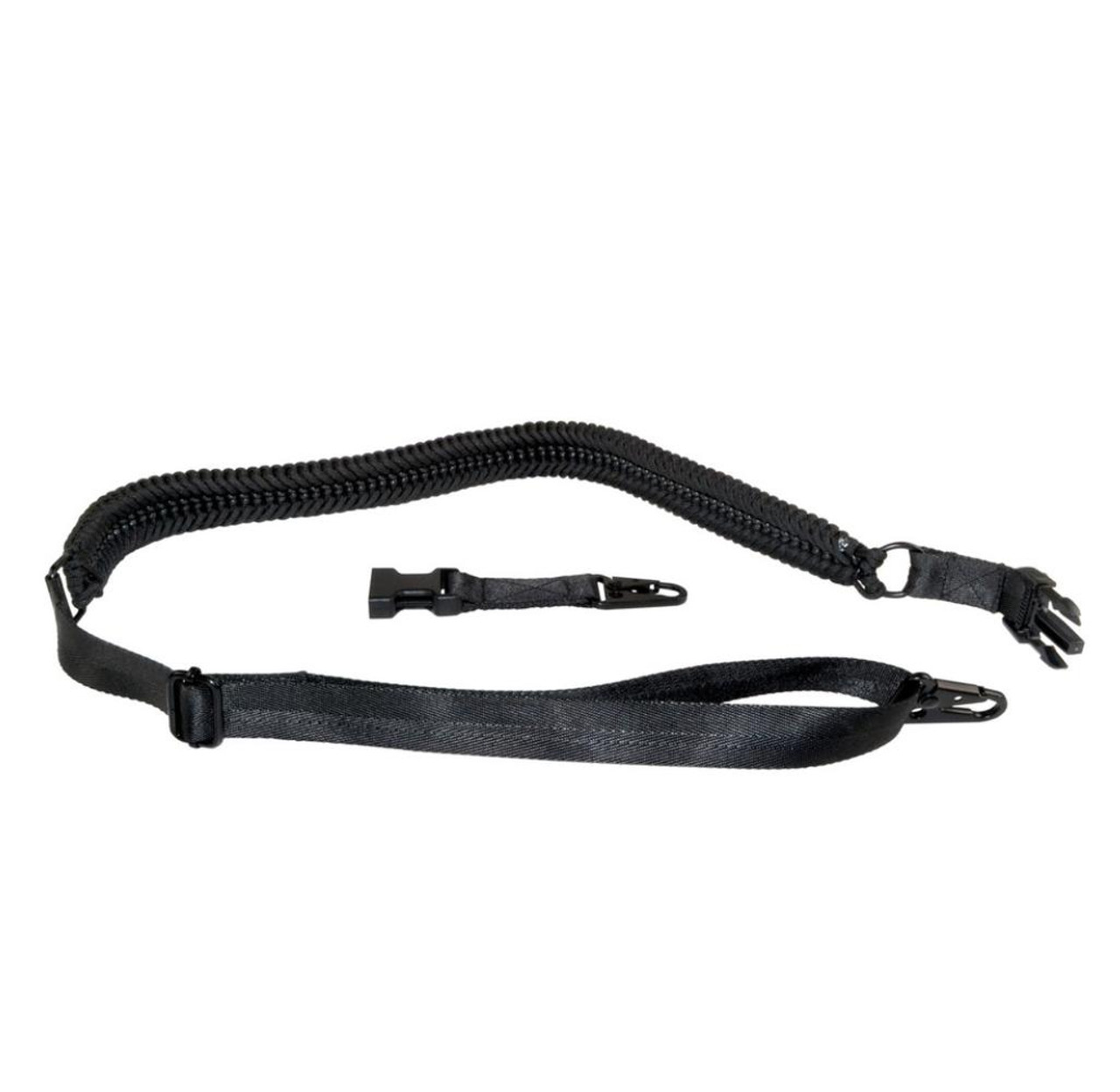 MCS Tactical 2 Point Sling with 2 Quick Detach Hooks Black Paracord 