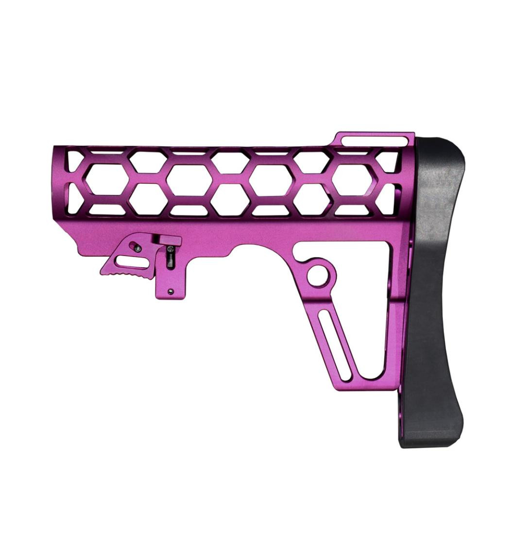 ロッド EMT Veal PRO T66 All Purple Type-MG Gen 3 Skeletonized 223/5.56/308 Buttstock for 6 Position Mil Spec