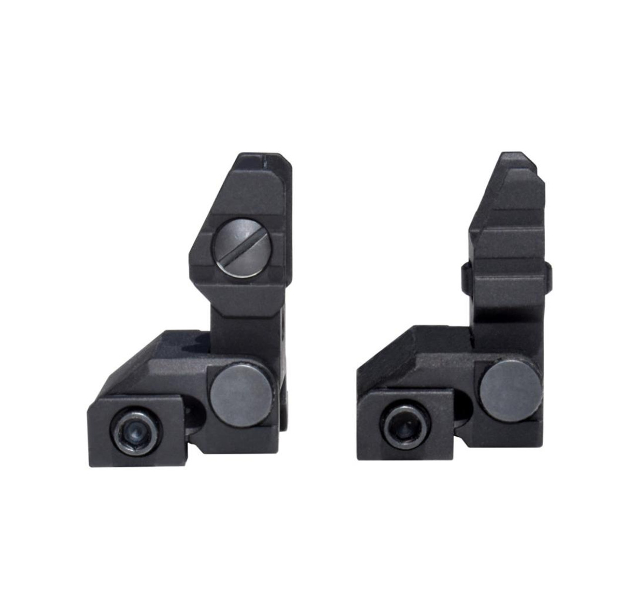 MCS Advanced Tactical Flip Up Front and Rear Sight Set, Aluminum 