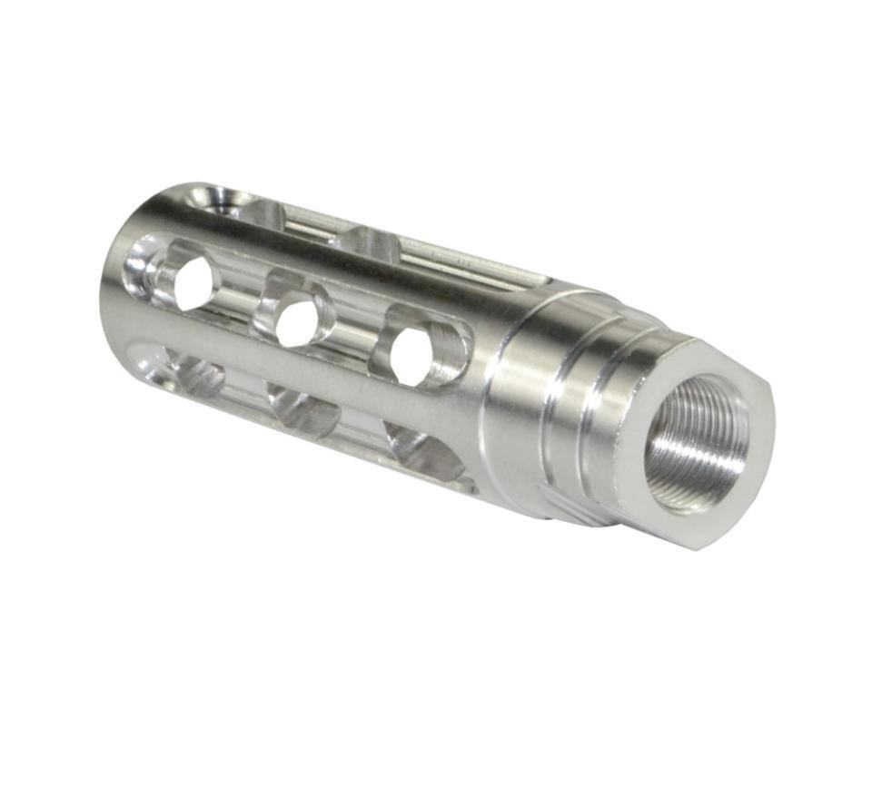 1/2x28 Muzzle Brake for AR-15, Stainless Steel