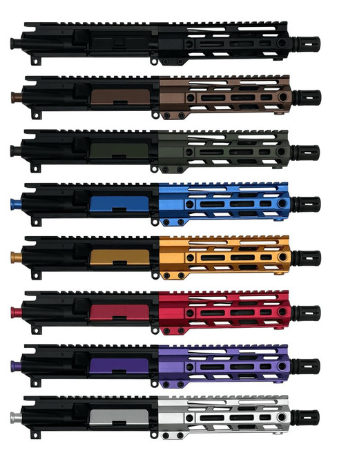 16″ AR-15 5.56 NATO Rifle Upper, Black Barrel, 1:7 Twist, 15″ Rail