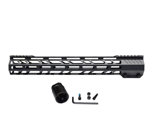 Presma Lightweight M-LOK Free Float Handguard for 308 Low Profile Uppers, 15" 