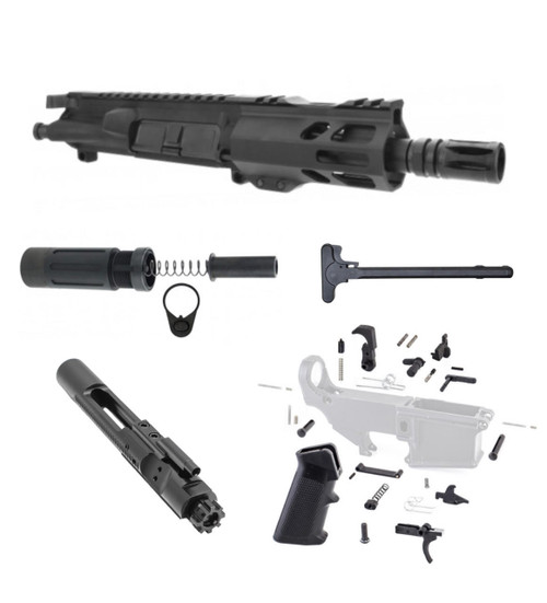 MCS Shorty 5" AR15 Complete Build Kit 7.62x39  MCS Shorty 5" AR15 Complete Build Kit 7.62x39