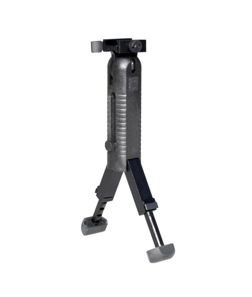 MCS Foldable Fore Grip with Extendable Bipod Legs 5 Position Picatinny Mount  MCS Foldable Fore Grip with Extendable Bipod Legs 5 Position Picatinny Mount