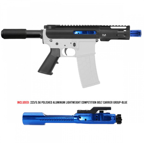 MCS AR-15 5.56 NATO 5'' PISTOL KIT - FORGED UPPER WITH 4'' M LOK RAIL - INCLUDED BLUE BCG  MCS AR-15 5.56 NATO 5'' PISTOL KIT - FORGED UPPER WITH 4'' M LOK RAIL - INCLUDED BLUE BCG