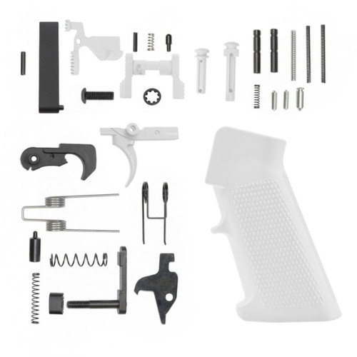 MCS AR-15 Lower Parts Kit w/ Cerakote Bright White  MCS AR-15 Lower Parts Kit w/ Cerakote Bright White
