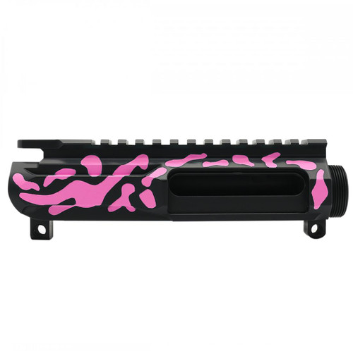 MCS CERAKOTE CAMO AR-15/47/9/300 Billet Upper Receiver Black and Pink - Made in USA  MCS CERAKOTE CAMO AR-15/47/9/300 Billet Upper Receiver Black and Pink - Made in USA