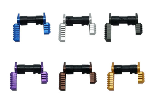 MCS AR-15 AR-10 Ambidextrous Safety Selector - Anodized Colors  MCS AR-15 AR-10 Ambidextrous Safety Selector - Anodized Colors