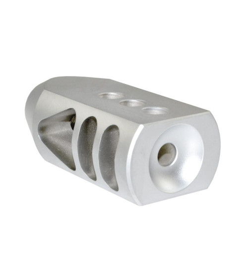 MCS 5/8x32 .450 Bushmaster or .458 SOCOM Competition Grade Muzzle Brake - Stainless Steel  MCS 5/8x32 .450 Bushmaster or .458 SOCOM Competition Grade Muzzle Brake - Stainless Steel