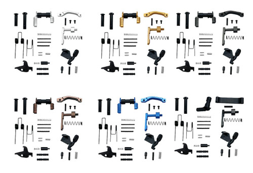 MCS AR-15 Lower Parts Kit No FC - Anodized Colors  MCS AR-15 Lower Parts Kit No FC - Anodized Colors
