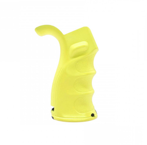 MCS AR-15/10 Pistol Grip Trap door in bottom - Cerakote Lemon Yellow  MCS AR-15/10 Pistol Grip Trap door in bottom - Cerakote Lemon Yellow