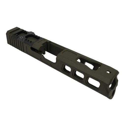 MCS G19 - OD GREEN SLIDE FOR GLOCK 19 RMR CUT  MCS G19 - OD GREEN SLIDE FOR GLOCK 19 RMR CUT