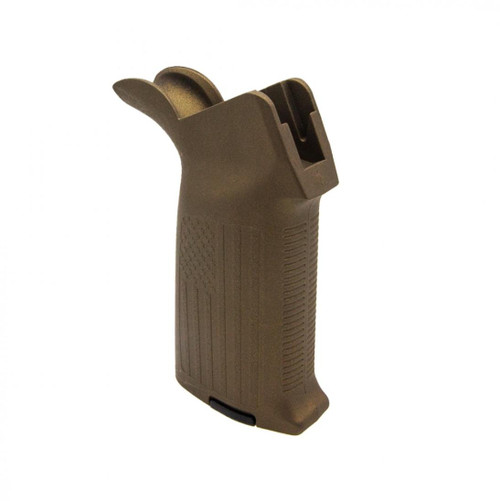MCS AR-15/10 A2 Style Pistol Grip with USA Flag Pattern - Burnt Bronze 