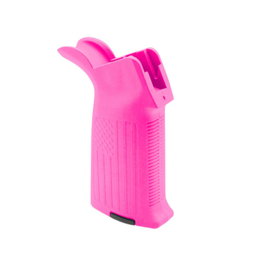 MCS AR-15/10 A2 Style Pistol Grip with USA Flag Pattern - Pink  MCS AR-15/10 A2 Style Pistol Grip with USA Flag Pattern - Pink