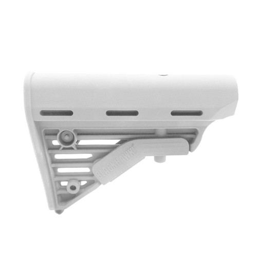 MCS AR-15 M4 Blackhawk Knoxx Collapsible Mil-spec Stock - Cerakote Bright White  MCS AR-15 M4 Blackhawk Knoxx Collapsible Mil-spec Stock - Cerakote Bright White