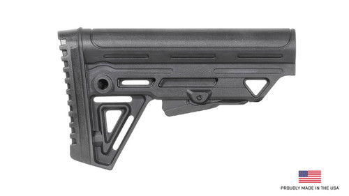 Trinity Force Alpha Mil Spec Collapsible Rifle Butt Stock - Black  Trinity Force Alpha Mil Spec Collapsible Rifle Butt Stock - Black