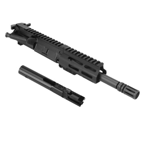 MCS AR 9MM 7.5" PISTOL LENGTH 1:10 TWIST W / 4.5" M-LOK HANDGUARD - COMPLETE UPPER  MCS AR 9MM 7.5" PISTOL LENGTH 1:10 TWIST W / 4.5" M-LOK HANDGUARD - COMPLETE UPPER