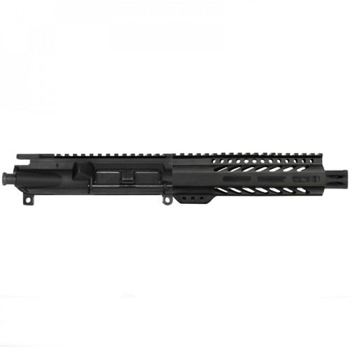 MCS AR-9mm 7.5" PISTOL LENGTH 1:10 TWIST W/ 7" SUPER SLIM M-LOK HANDGUARD - UPPER ASSEMBLY  MCS AR-9mm 7.5" PISTOL LENGTH 1:10 TWIST W/ 7" SUPER SLIM M-LOK HANDGUARD - UPPER ASSEMBLY
