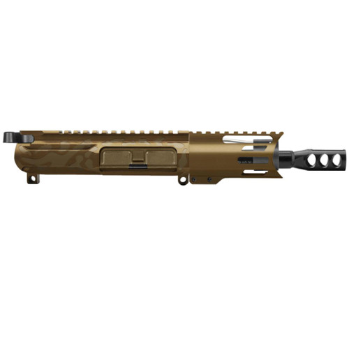 MCS AR-15 5.56 NATO 5'' PISTOL - BILLET UPPER WITH 4'' HANDGUARD C CUT - CERAKOTE CAMO  MCS AR-15 5.56 NATO 5'' PISTOL - BILLET UPPER WITH 4'' HANDGUARD C CUT - CERAKOTE CAMO