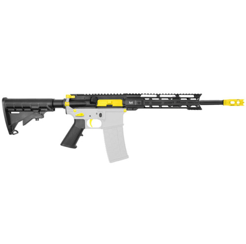 MCS AR-15 5.56 NATO 16" CARBINE KIT 10" M-LOK HANDGUARD - CERAKOTE LEMON ZEST 