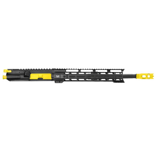 MCS AR-15 5.56 NATO 16" CARBINE UPPER WITH 12" M LOK HANDGUARD - CERAKOTE LEMON ZEST 