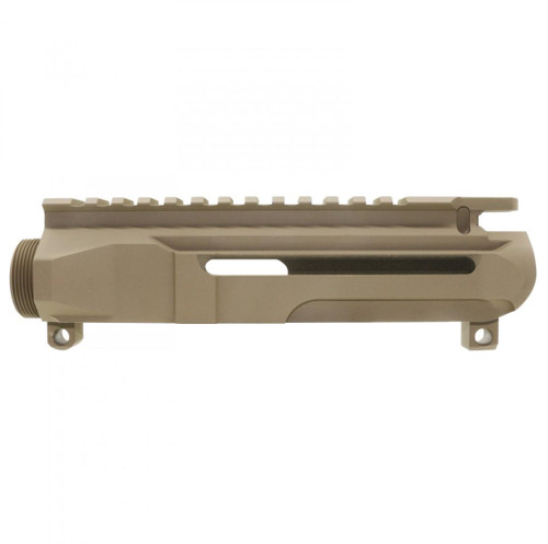 MCS AR-15/47/9/300 Custom Lightweight Side Cut Billet Upper Receiver - Cerakote FDE ( Made In USA )  MCS AR-15/47/9/300 Custom Lightweight Side Cut Billet Upper Receiver - Cerakote FDE ( Made In USA )