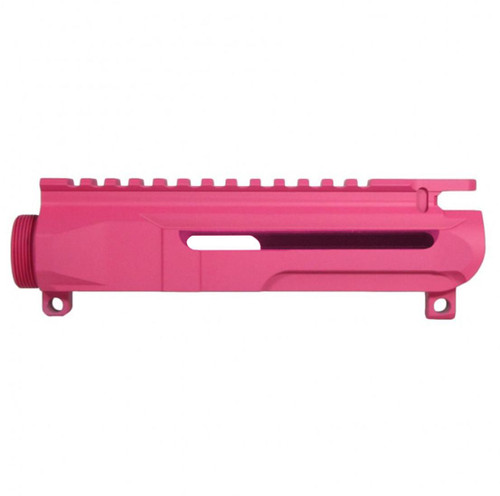 MCS AR-15/47/9/300 Custom Lightweight Side Cut Billet Upper Receiver - Cerakote Pink ( Made In USA )  MCS AR-15/47/9/300 Custom Lightweight Side Cut Billet Upper Receiver - Cerakote Pink ( Made In USA )