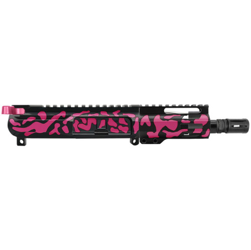 MCS AR-15 5.56 NATO 5'' PISTOL UPPER - BILLET UPPER WITH 4'' HANDGUARD - V2 - CERAKOTE CAMO PINK  MCS AR-15 5.56 NATO 5'' PISTOL UPPER - BILLET UPPER WITH 4'' HANDGUARD - V2 - CERAKOTE CAMO PINK