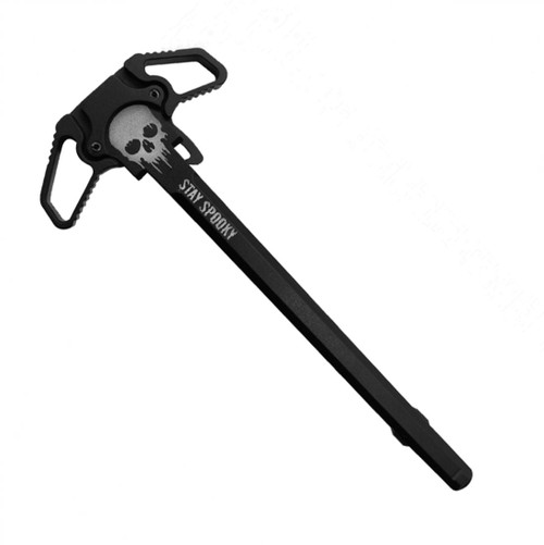 MCS AR-15 Ambidextrous Charging Handle - Stay Spooky Skull 