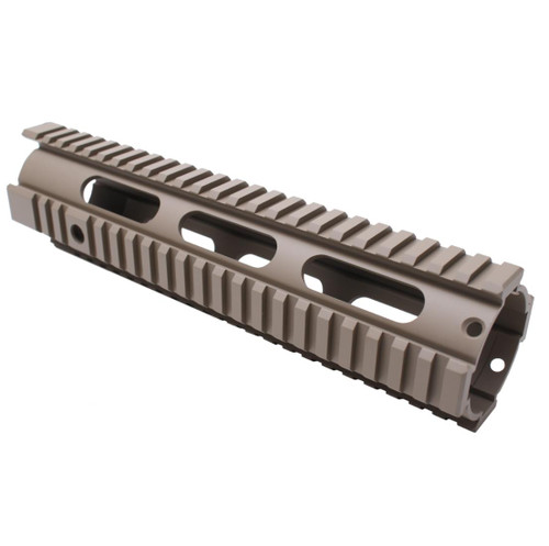 MCS AR-15 10" Mid Length Free Float Handguard - Cerakote - FDE  MCS AR-15 10" Mid Length Free Float Handguard - Cerakote - FDE