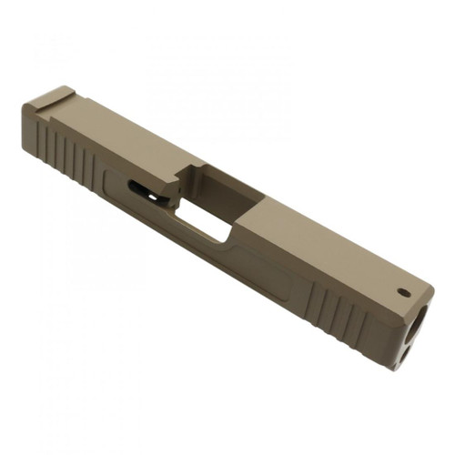 MCS GLOCK 19 CUSTOM STRIPPED SLIDE MADE IN USA - CERAKOTE FDE  MCS GLOCK 19 CUSTOM STRIPPED SLIDE MADE IN USA - CERAKOTE FDE