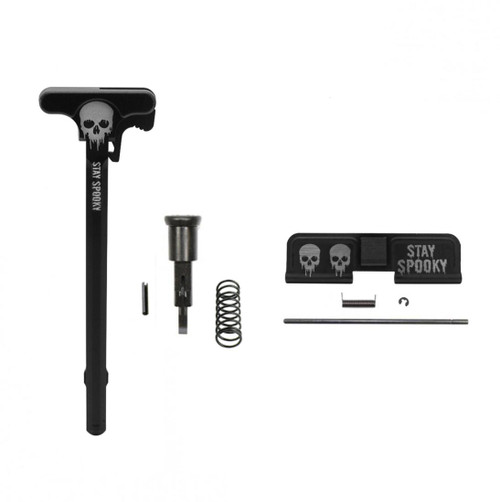 MCS AR-15 Tactical Upper Parts Kit - Charging Handle, Dust Cover and Forward Assist Kit - Spooky 