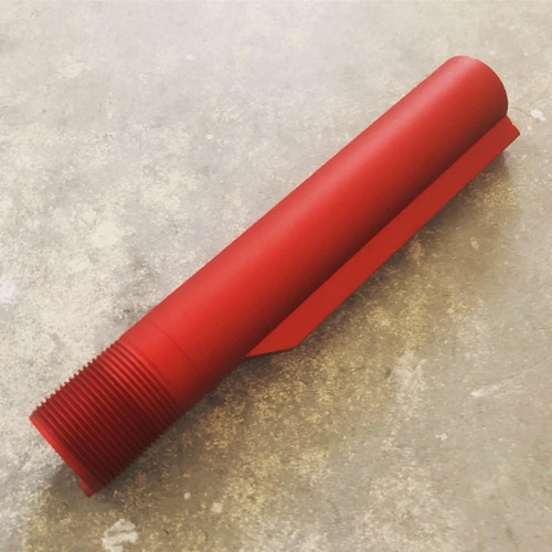 MCS Red Anodized Mil-Spec 6-Position Buffer Tube 