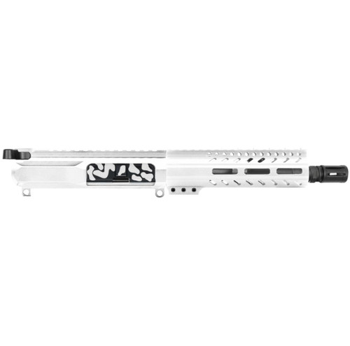 MCS AR-15 5.56 NATO 7.5'' PISTOL - SIDE CUT BILLET UPPER WITH 7'' HANDGUARD - CERAKOTE CAMO BRIGHT WHITE 