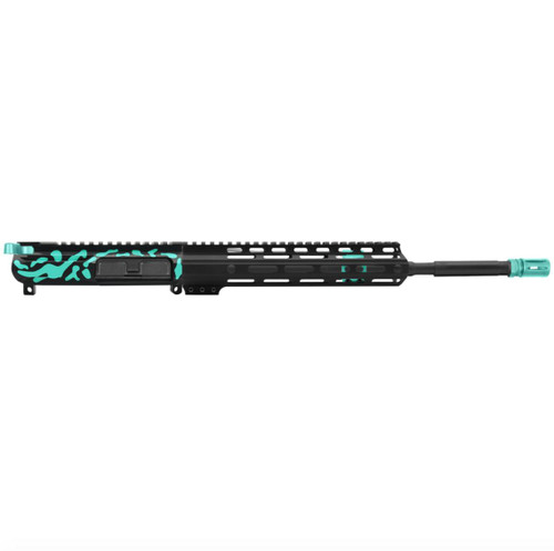 MCS AR-15 5.56 NATO 16" CARBINE UPPER - 10" M-LOK HANDGUARD -V2 - CERAKOTE CAMO ROBINS EGG 