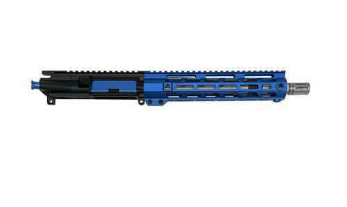 MCS AR-15 5.56 NATO Assembled Pistol Upper, 10.5" Stainless Steel Barrel 1 7 Twist, Carbine gas system, Blue 