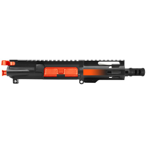 MCS AR-15 5.56 NATO 5'' PISTOL UPPER - FORGED UPPER WITH 4'' HANDGUARD - CERAKOTE GRADIENT ORANGE  MCS AR-15 5.56 NATO 5'' PISTOL UPPER - FORGED UPPER WITH 4'' HANDGUARD - CERAKOTE GRADIENT ORANGE