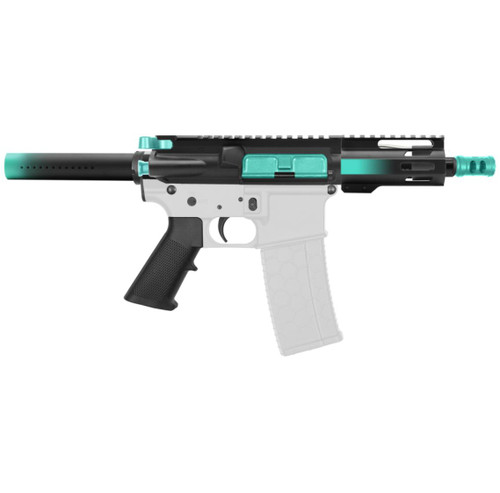 MCS AR-15 5.56 NATO 5'' PISTOL KIT - FORGED UPPER WITH 4'' HANDGUARD - CERAKOTE GRADIENT ROBINS EGG 