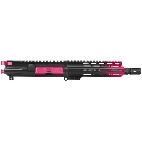 MCS AR-15 5.56 NATO 7.5'' PISTOL UPPER - FORGED UPPER WITH 7'' HANDGUARD - CERAKOTE GRADIENT PINK  MCS AR-15 5.56 NATO 7.5'' PISTOL UPPER - FORGED UPPER WITH 7'' HANDGUARD - CERAKOTE GRADIENT PINK
